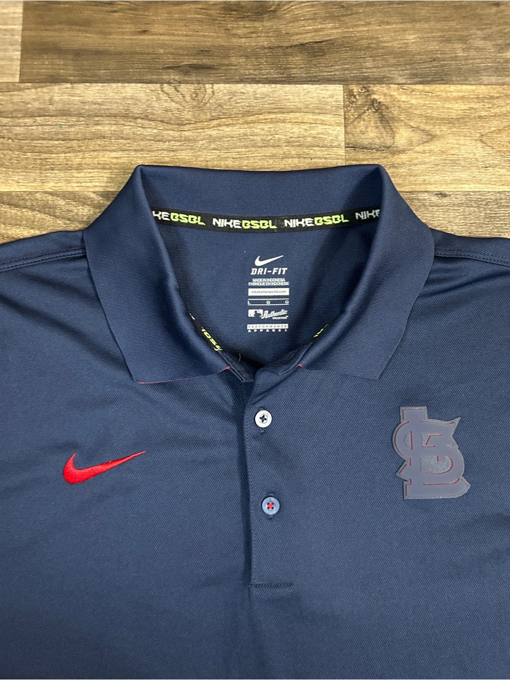 Nike Cardinals Dri-FIT Polo Men’s Large Navy NWT MLB